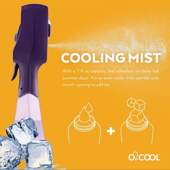O2COOL deluxe handheld  misting fan pink - Picture 4 of 7